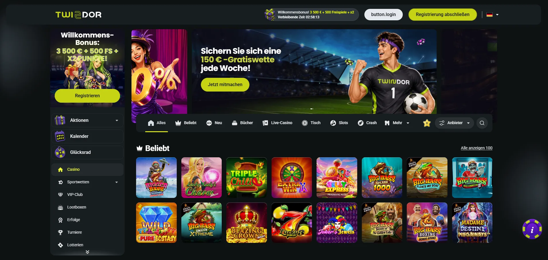 Twindor Casino Anmelden